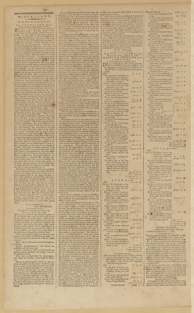 Page 2 of the New-York Journal issue carrying Brutus No. XII